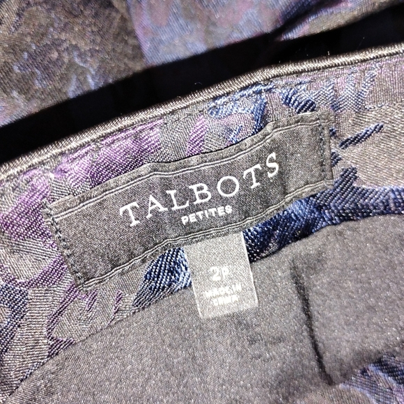 RETRO TALBOT'S BROCADE PENCIL PANTS - Picture 8 of 11